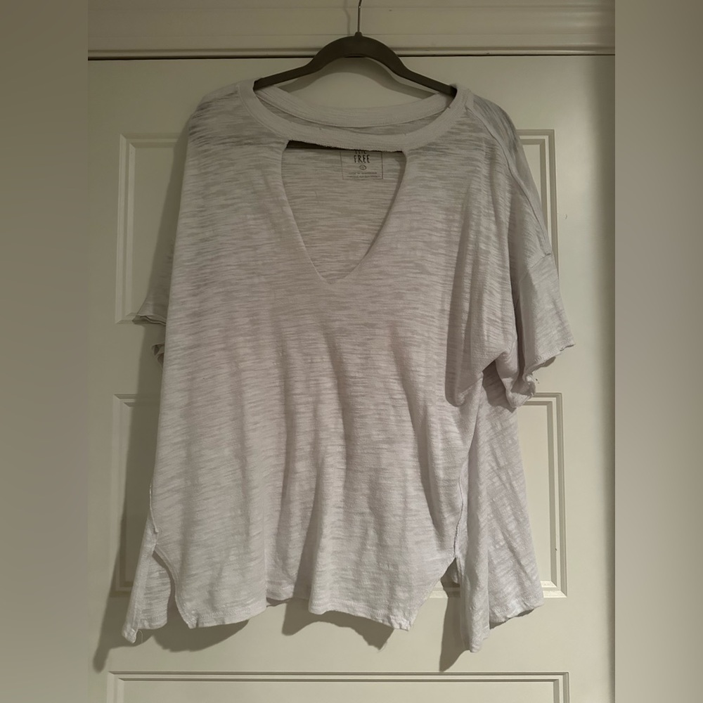 Free People Key Hole Shirt
